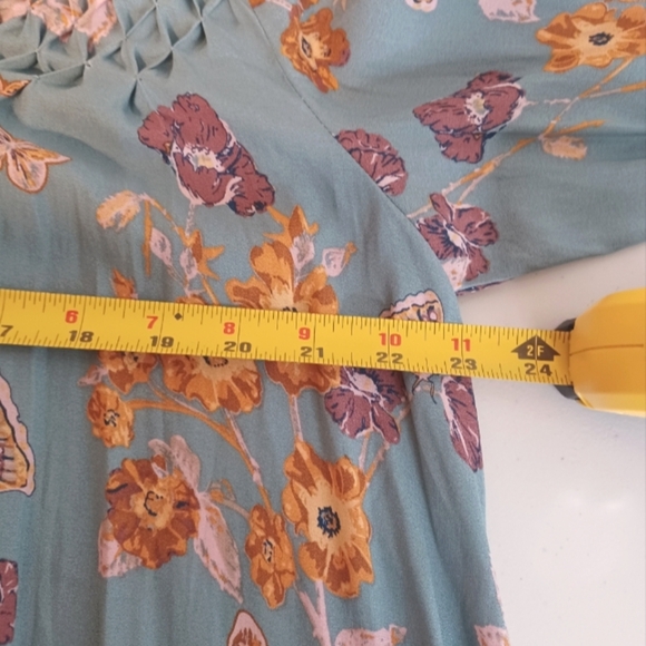 Free People So Fine Floral Bloomcore Sz S Sheer Layered Tunic Top - Picture 9 of 12